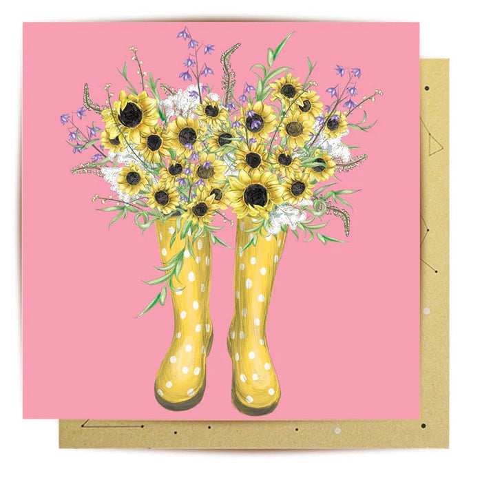 La La Land Card - Sunflower Boots