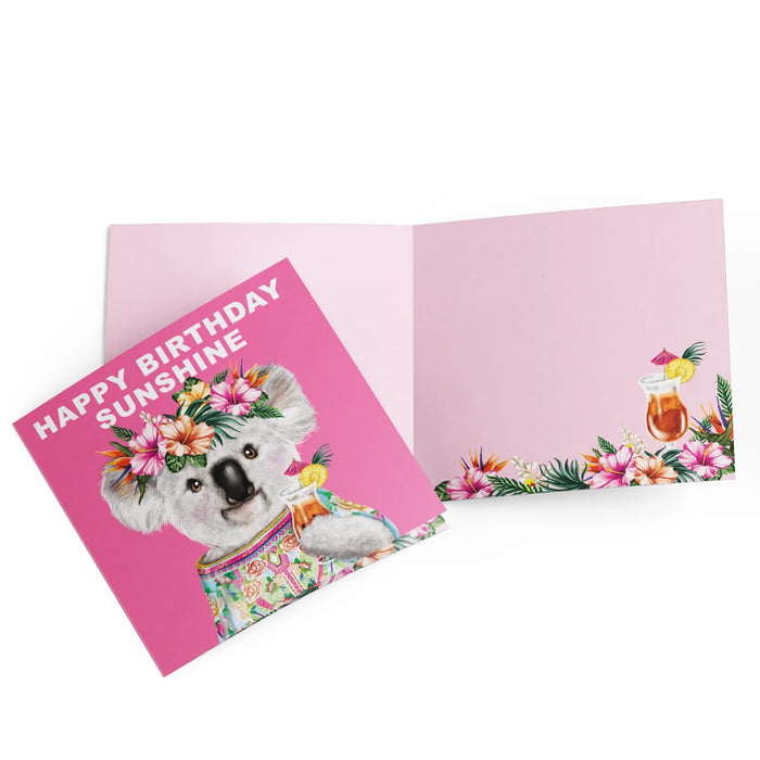 La La Land Card - Happy Birthday Koala Sunshine