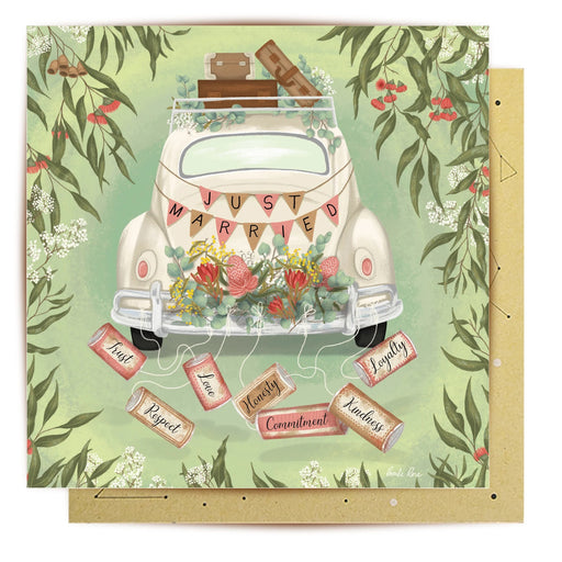 La La Land Card - Just Married Australiana