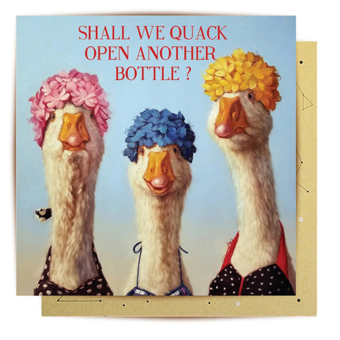 La La Land Card - Quack Open A Bottle