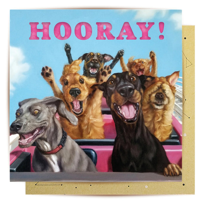 La La Land Card - Rollercoaster Dogs