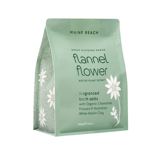 Maine Beach Flannel Flower - Bath Salts Pouch 500g 