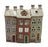 Cottage Tealight - Coloured Door Triple House