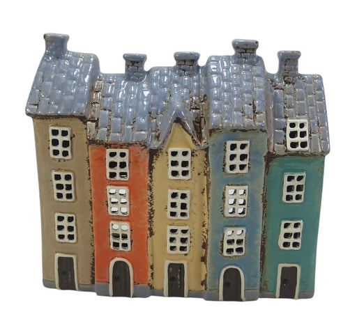 Cottage Tealight - Row of Colourful Houses