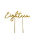 Cake & Candle Cake Topper - Gold Eighteen