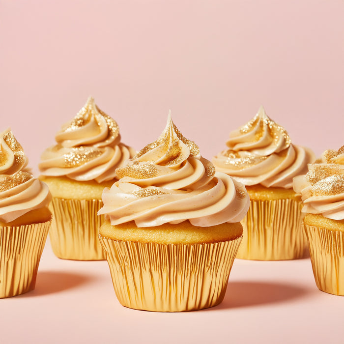 Papyrus Medium Foil Baking Cups 50 Pack - Gold