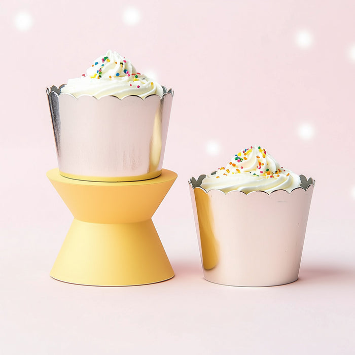 Papyrus Foil Card Baking Cups 25 Pack - Silver