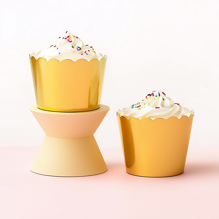 Papyrus Foil Card Baking Cups 25 Pack - Gold