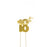 Cake & Candle Cake Topper - Gold 18th