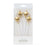 Cake & Candle Gold Star Candle Pack of 4