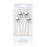 Cake & Candle Siver Star Candle Pack of 4