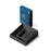 Orbitkey Organiser & Multitool Set - Crazy Horse Leather Black/Blue Stitching