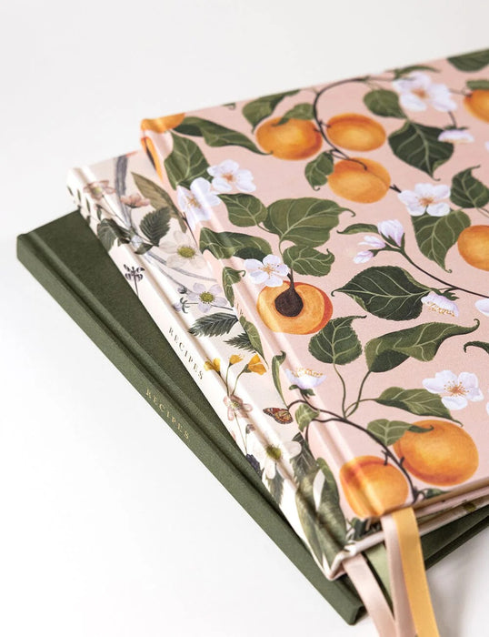 Bespoke Letterpress Heirloom Recipe Book Journal - Peaches