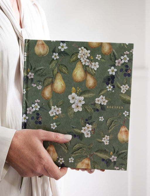 Bespoke Letterpress Heirloom Recipe Book Journal - Pears
