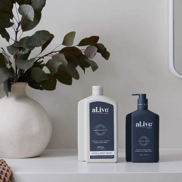 al.ive Wash Refill 1lt - Coconut & Wild Orange