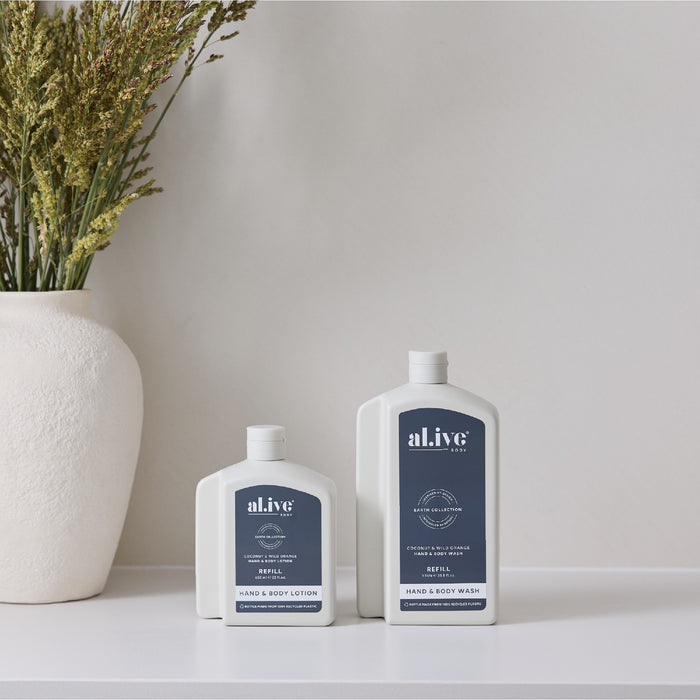 al.ive Wash Refill 1lt - Coconut & Wild Orange