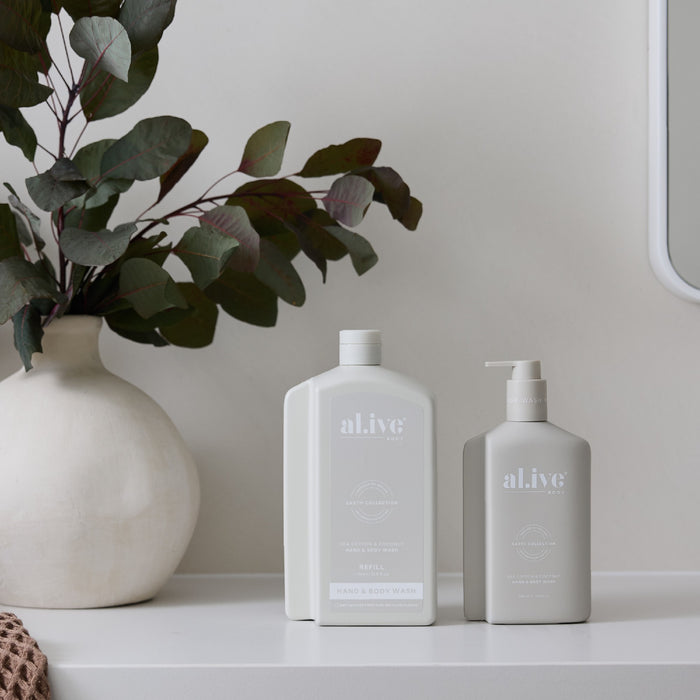 al.ive Wash Refill 1lt - Sea Cotton & Coconut