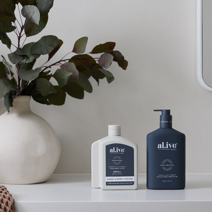 al.ive Lotion Refill 650ml - Coconut & Wild Orange