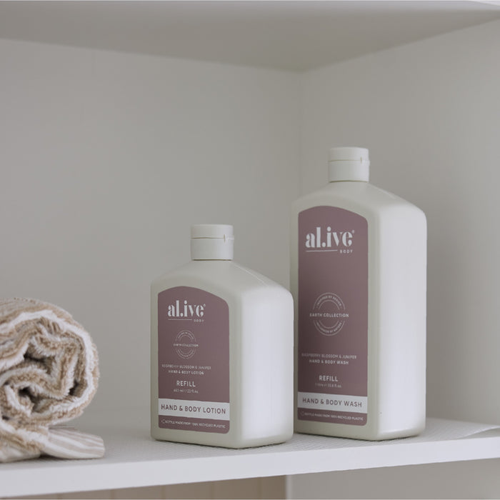 al.ive Lotion Refill 650ml - Raspberry Blossom & Juniper