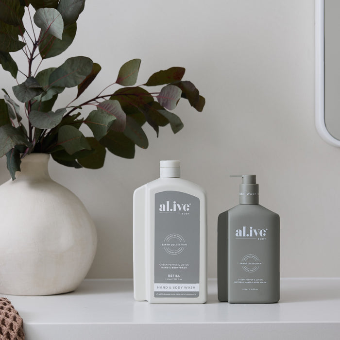 al.ive Wash Refill 1lt - Green Pepper & Lotus