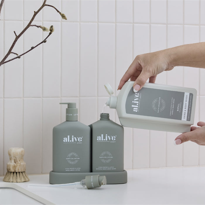 al.ive Wash Refill 1lt - Green Pepper & Lotus