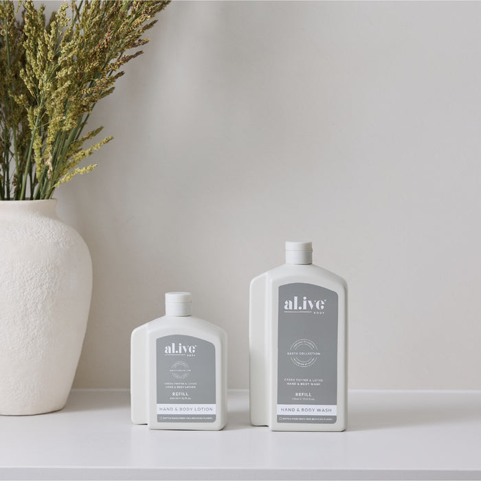 al.ive Wash Refill 1lt - Green Pepper & Lotus