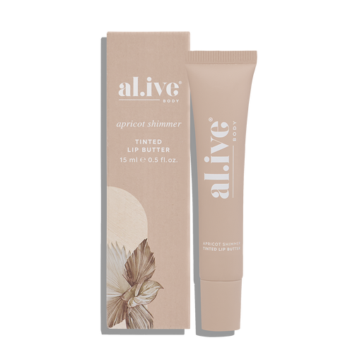al.ive Tinted Lip Butter 15ml - Apricot Shimmer