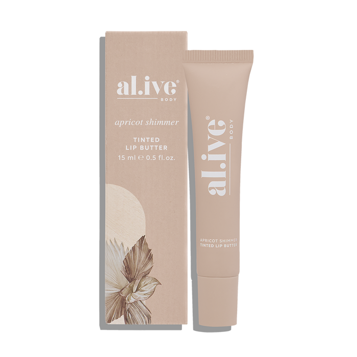 al.ive Tinted Lip Butter 15ml - Apricot Shimmer
