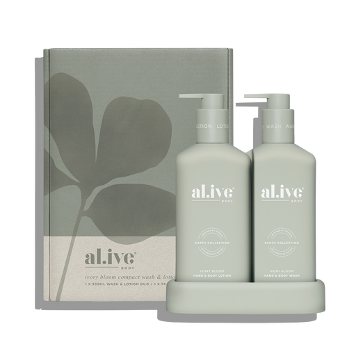 al.ive Ivory Bloom Compact Bathroom Duo