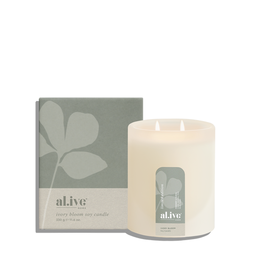 al.ive Ivory Bloom Soy Candle 330g