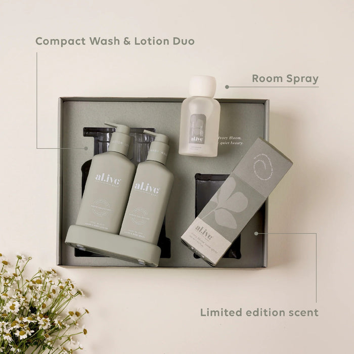 al.ive Ivory Bloom Home Ritual Set