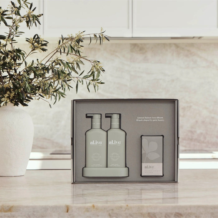 al.ive Ivory Bloom Home Ritual Set