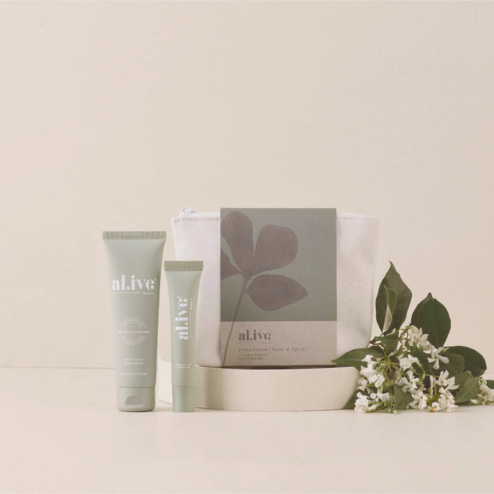 al.ive Ivory Bloom Hand and Lip Set