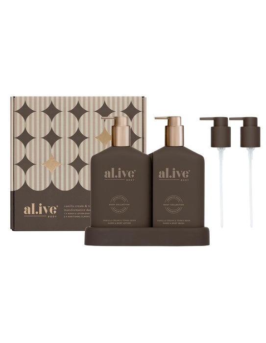 al.ive Hand & Body Duo Set - Vanilla Cream & Tonka Cream