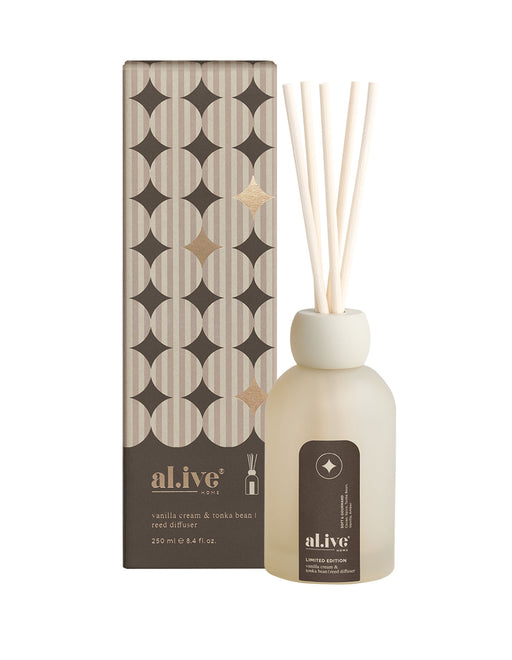 al.ive Reed Diffuser - Vanilla Cream & Tonka Bean