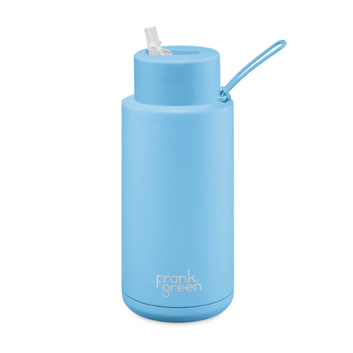 Frank Green Ceramic Reusable Bottle 34oz / 1000ml - Sky Blue