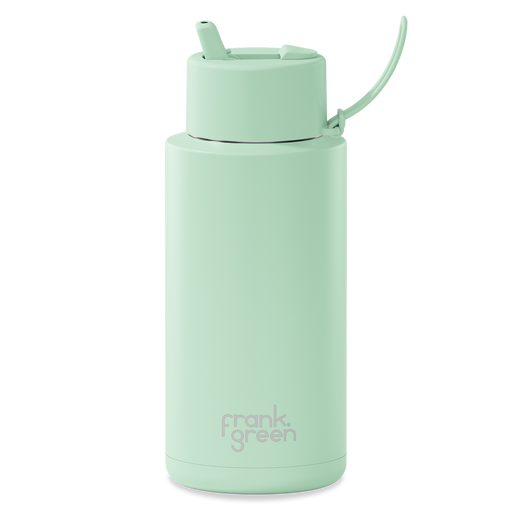 Frank Green Ceramic Reusable Bottle w/flip Lid 34oz / 1000ml - Mint Gelato