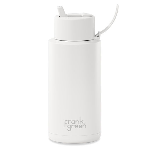 Frank Green Ceramic Reusable Bottle w/flip Lid 34oz / 1000ml - Cloud