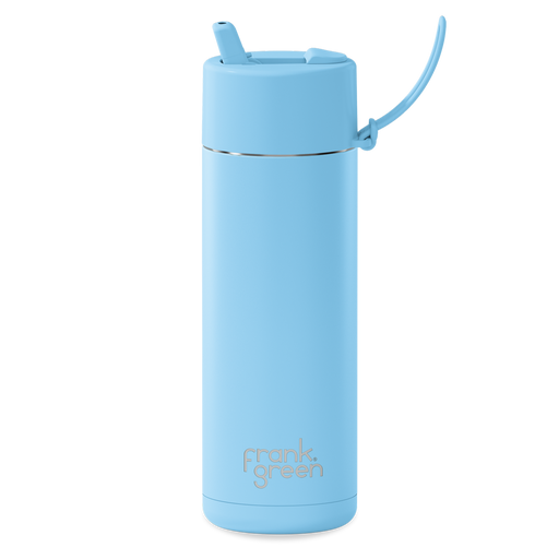 Frank Green Ceramic Reusable Bottle w/flip Lid 20oz / 595ml - Sky Blue