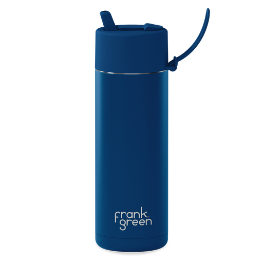 Frank Green Ceramic Reusable Bottle w/flip Lid 20oz / 595ml - Deep Ocean