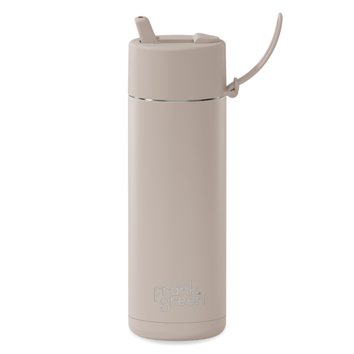 Frank Green Ceramic Reusable Bottle w/flip Lid 20oz / 595ml - Moon Dust