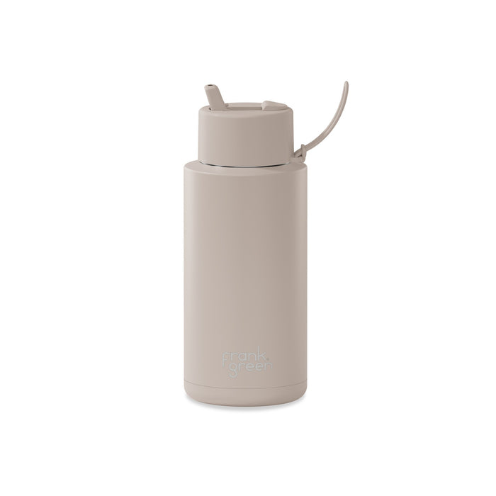 Frank Green Ceramic Reusable Bottle w/flip Lid 34oz / 1000ml - Moon Dust