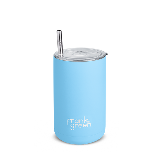 Frank Green Iced Coffee Cup with Straw - Sky Blue