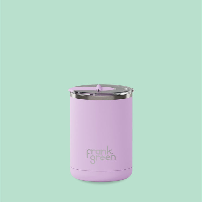 Frank Green Ceramic Reusable Cup Hinged Lid 12oz / 355ml  - Lilac Haze
