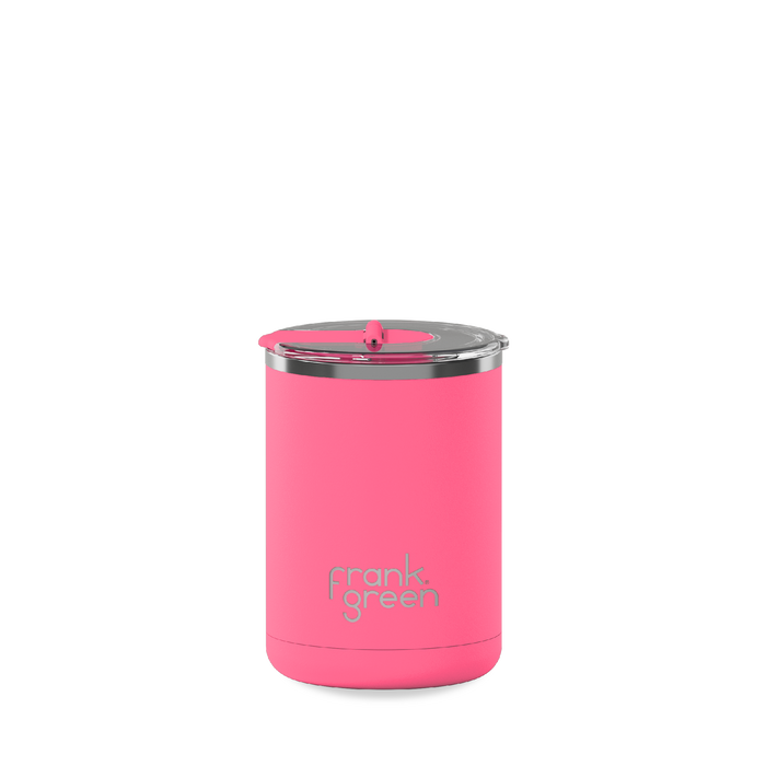 Frank Green Ceramic Reusable Cup Hinged Lid 12oz / 355ml - Bubblegum Blast
