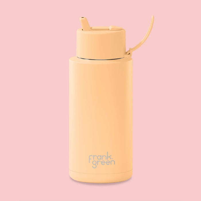 Frank Green Ceramic Reusable Bottle 34oz / 1000ml - Solar Glow