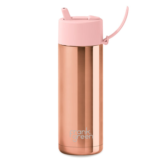 Frank Green Ceramic Reusable Bottle w/flip Lid 20oz / 595ml - Rose Gold