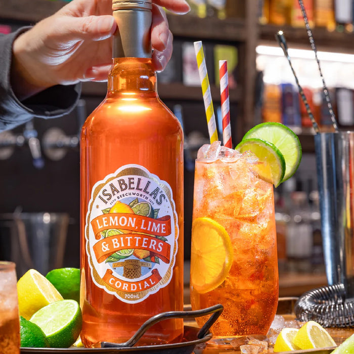 Isabella's Traditional Cordial 700ml - Lemon Lime & Bitters