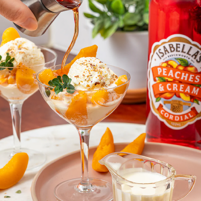 Isabella's Traditional Cordial 700ml - Peaches & Cream