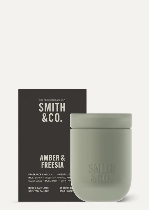 Smith & Co Candle 250g - Amber & Freesia